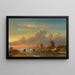 Skaters at Sunset - Charles Leickert — framed artwork on a wall