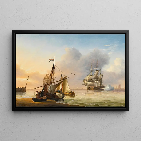Charles Martin Powell - Shipping in a calm.webp