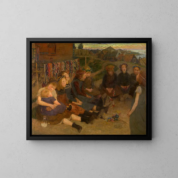 Spelletjes voor Kinderen - Charles Mertens — ingelijst kunstwerk aan de muur