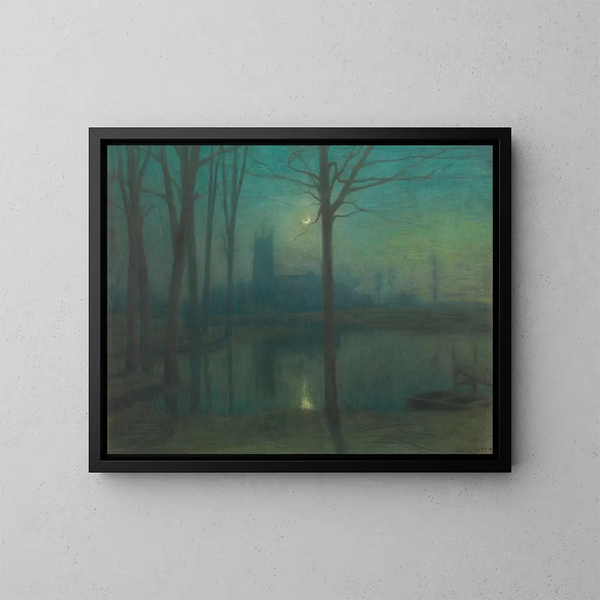 Avond in Royston - Charles Mertens — ingelijst kunstwerk aan de muur