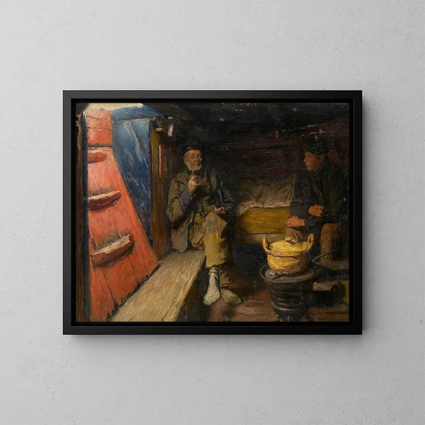 Saloon - Charles Mertens — ingelijst kunstwerk aan de muur