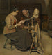 La Fileuse - Charles Mertens — weergave van het kunstwerk
