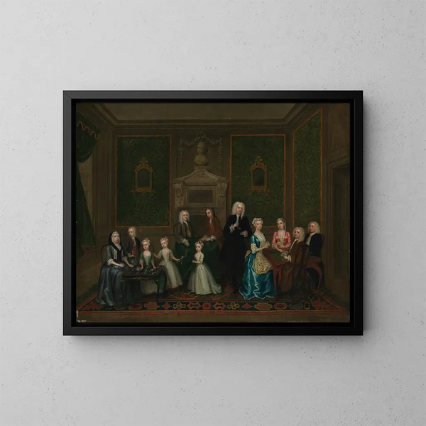 La famille Strong - Charles Philips — ingelijst kunstwerk aan de muur