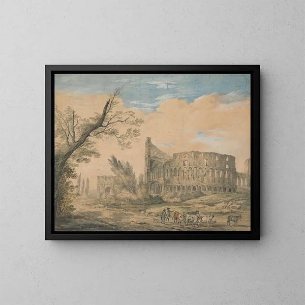 Het Colosseum van Rome - Charles Robertson — ingelijst kunstwerk aan de muur