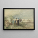 on the coast of the Zuiderzee - Charles Rochussen — framed artwork on a wall