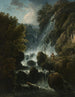 Eremiet biddend bij de waterval - Charles Santoire de Varenne — weergave van het kunstwerk