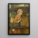 Reproductie van het schilderij De veegster van varens - Charles Sillem Lidderdale