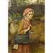 Reproductie van het schilderij De veegster van varens - Charles Sillem Lidderdale