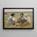 Pauze tijdens de lunch op het veld - Charles Sprague Pearce — ingelijst kunstwerk aan de muur