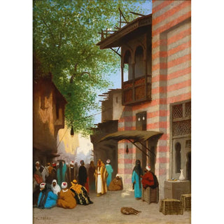 Charles Thodore Frre - A street scene North Africa.webp
