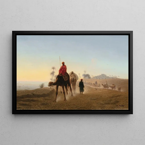 Charles Thodore Frre - Caravan In The Desert.webp