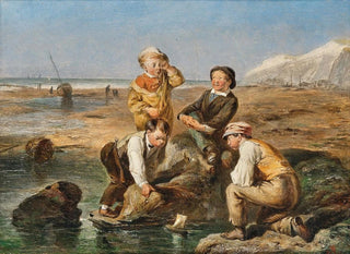 Charles Thomas Bale - Children on the beach.webp