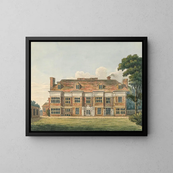 Maison d'Ealing, Middlesex - Charles Tomkins — ingelijst kunstwerk aan de muur