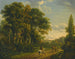 Een ruiter en personages op een landweg - Charles Towne — weergave van het kunstwerk