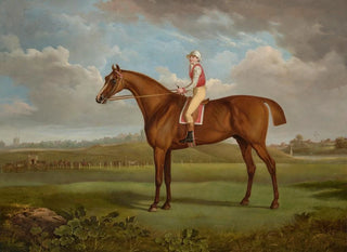 Charles Towne - Mr Charles Taylors chestnut colt Regulus by Young Morwick out of Princess with a jockey up at Chester.webp