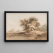 De palingvissers - Charles Turner Warren — ingelijst kunstwerk aan de muur