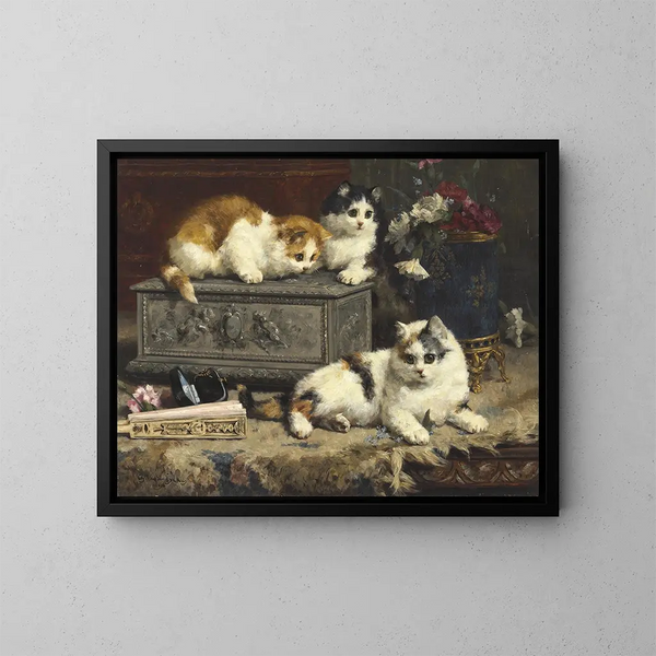 Malintentionné - Charles Van Den Eycken — ingelijst kunstwerk aan de muur