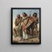 Jesus between Saint Peter and Saint John the Baptist - Charles Verlat — framed artwork on a wall