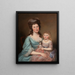 Peggy Sanderson Hughes en haar dochter - Charles Willson Peale — ingelijst kunstwerk aan de muur