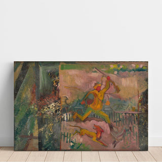 Chasseur courant avec un fusil - Arnold Peter Weisz-Kubincan | Reproduction Tableau Décoration murale affiche copie