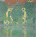 Château Kammer au bord de l'Attersee III - Gustav Klimt — displayed in an interior