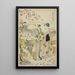 Ono no Komachi visiting the Kiyomizu temple from the series The Seven Komachi in fashion - Chōbunsai Eishi — framed artwork on a wall