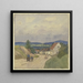 Weg door het dorp naar de vallei - Ferdinand Balzer — wandpresentatie van het kunstwerk