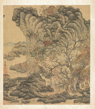 Chen Hongshou - Travelers in an Autumn Landscape.webp