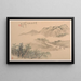 Landschapschilderij - Cheng Tinglu — ingelijst kunstwerk aan de muur