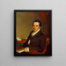 Dr Samuel A. Bemis - Chester Harding — ingelijst kunstwerk aan de muur