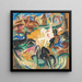 Paarden - Alice Bailly — ingelijst kunstwerk aan de muur