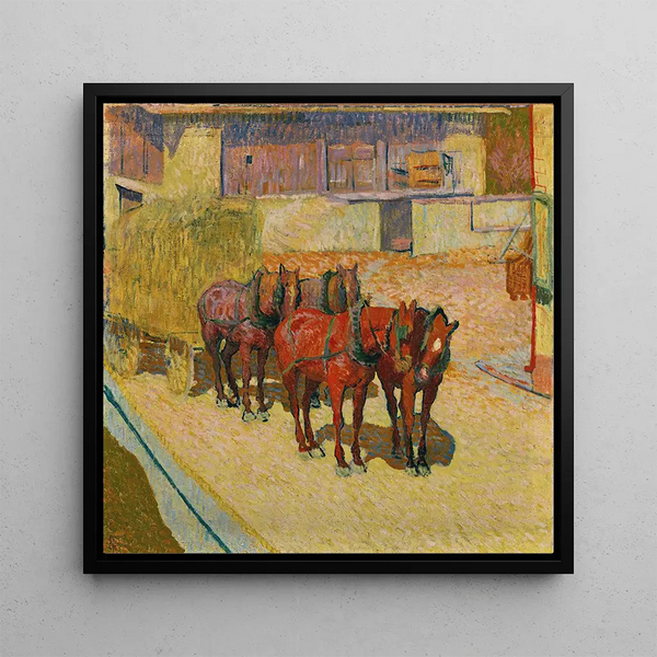 Chevaux au soleil - Giovanni Giacometti