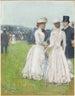 Bij de Grote Prijs van Parijs Bij de Grote Prijs van Parijs - Childe Hassam — weergave van het kunstwerk