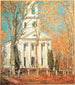 Kerk in Old Lyme, Connecticut - Childe Hassam — weergave van het kunstwerk