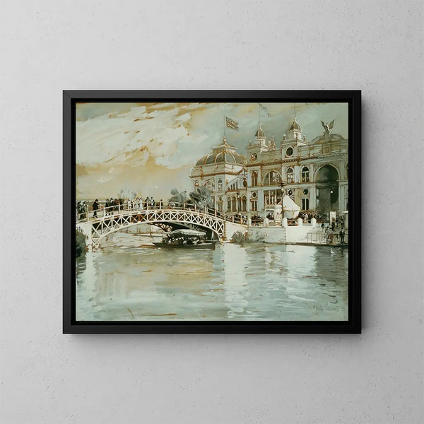 Expositie Colombiaanse van Chicago - Childe Hassam — ingelijst kunstwerk aan de muur
