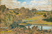 Uitgebreid landschap met rivier - Childe Hassam — weergave van het kunstwerk