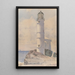 Vuurtoren van het Shoals-eiland - Childe Hassam — ingelijst kunstwerk aan de muur