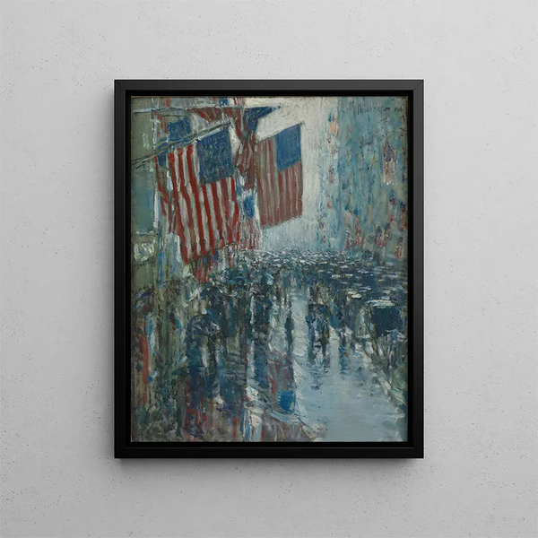 Childe Hassam - Rainy Day Fifth Avenue.webp