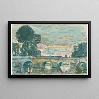 Childe Hassam - The Bridge at Grez recto.webp