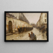 Een regenbui op de Bonaparte-straat - Childe Hassam — ingelijst kunstwerk aan de muur