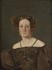 Adolphine Emelie Petersen née de Roepstorff - Christen Købke — weergave van het kunstwerk