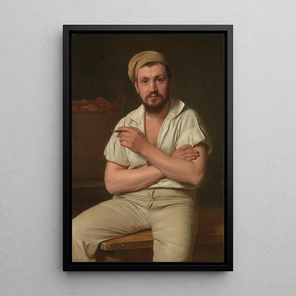 Reproductie van het schilderij Meester bakker P Ryder - Christen Købke
