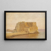 Castel dell'Ovo à Naples - Christen Købke — framed artwork on a wall