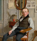 Portret van Frederik Sødring - Christen Købke — weergave van het kunstwerk