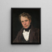 portret van de schilder Wilhelm Marstrand - Christen Købke — ingelijst kunstwerk aan de muur