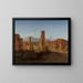 Het Forum van Pompeii met de Vesuvius op de achtergrond - Christen Købke — ingelijst kunstwerk aan de muur