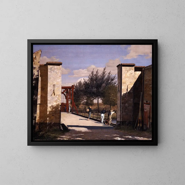 La porte nord de la citadelle - Christen Købke — ingelijst kunstwerk aan de muur