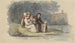 Familie zittend aan de waterkant - Christiaan Julius Lodewijk Portman — weergave van het kunstwerk