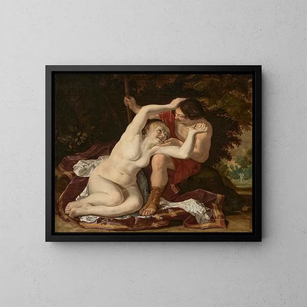 Granida en Daifilo - Christiaen van Couwenbergh — ingelijst kunstwerk aan de muur