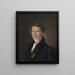 Mathias Friis von Irgensberg Chargé d'Affaires danois à Dresde - Christian Albrecht Jensen — ingelijst kunstwerk aan de muur